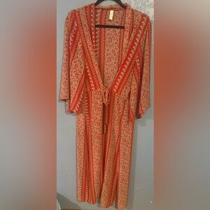 Red Floral Kimono -LG-EUC